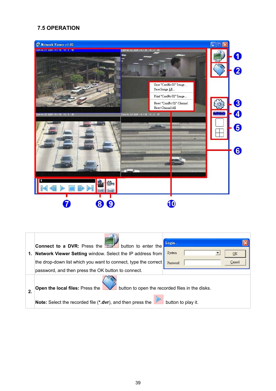 5 operation | Approach Tech DVR-3704T User Manual | Page 41 / 47