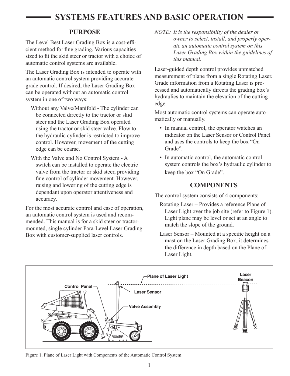 Purpose, Components, Systems features and basic operation | ATI Technologies Lawn Mower User Manual | Page 11 / 25