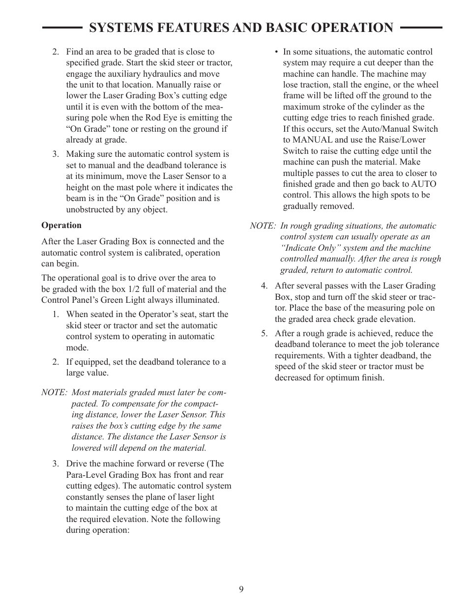 Systems features and basic operation | ATI Technologies Lawn Mower User Manual | Page 19 / 25