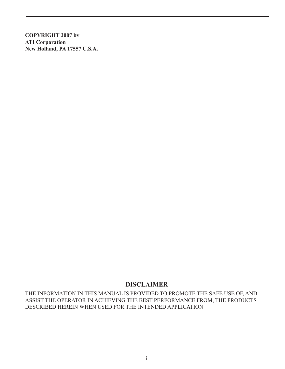 Disclaimer | ATI Technologies Lawn Mower User Manual | Page 3 / 25