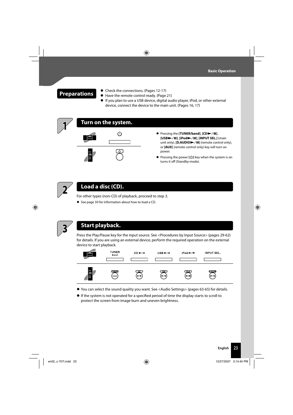 Kenwood C-707i-W User Manual | Page 23 / 84