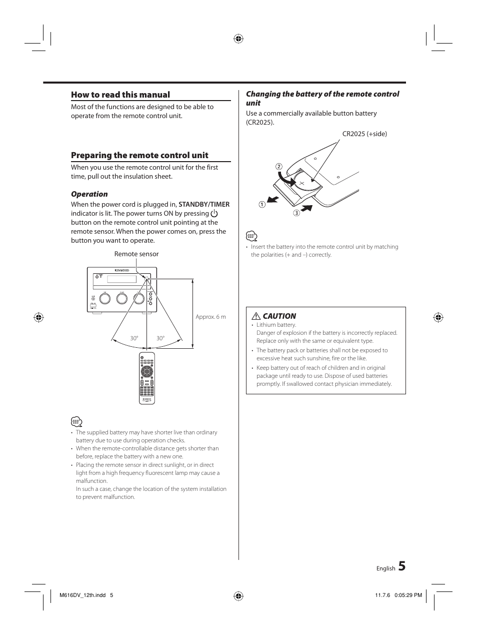 Kenwood M-616DV-W User Manual | Page 5 / 32