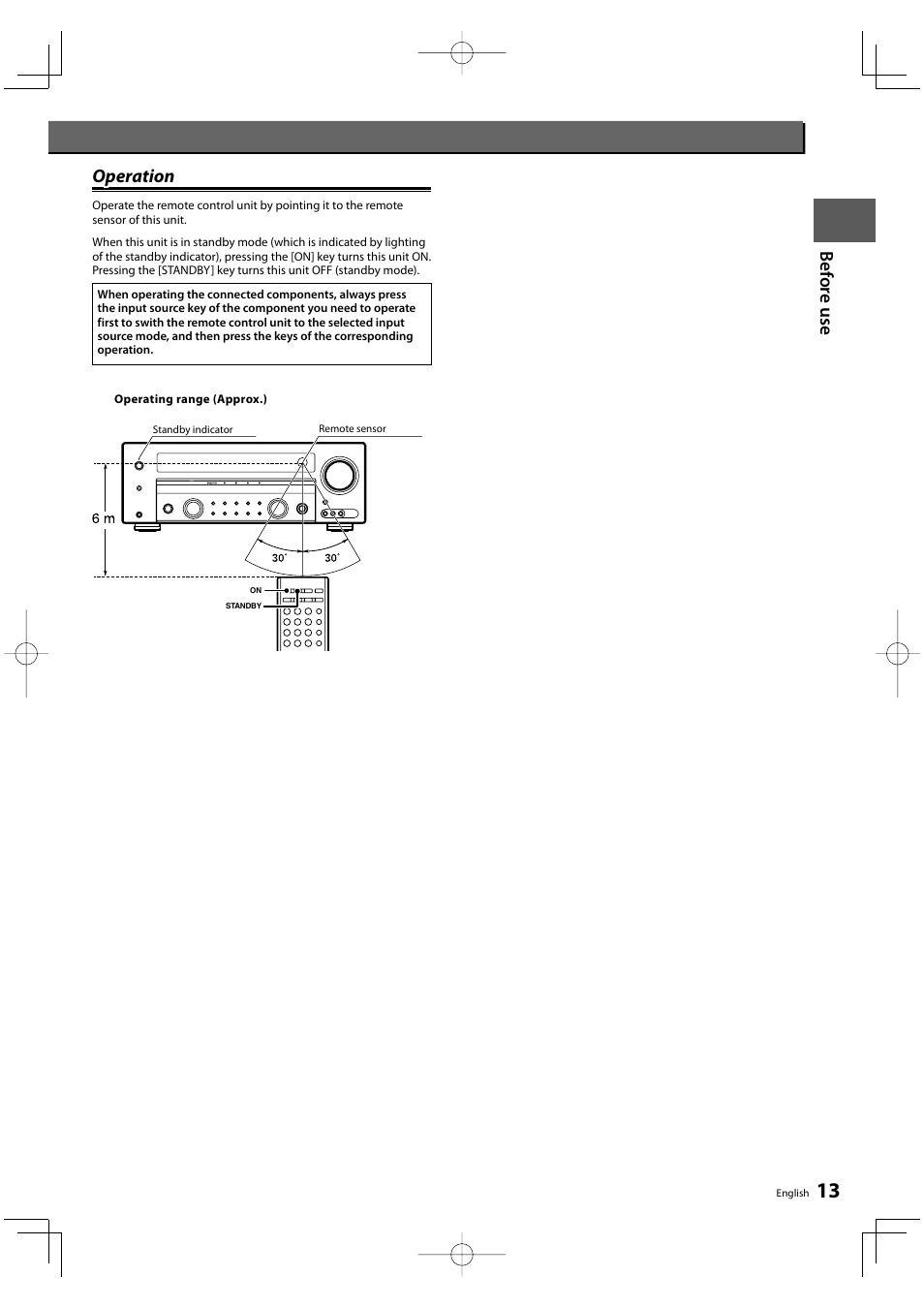 Bef o re u se operation operation | Kenwood KRF-V8300D User Manual | Page 13 / 72
