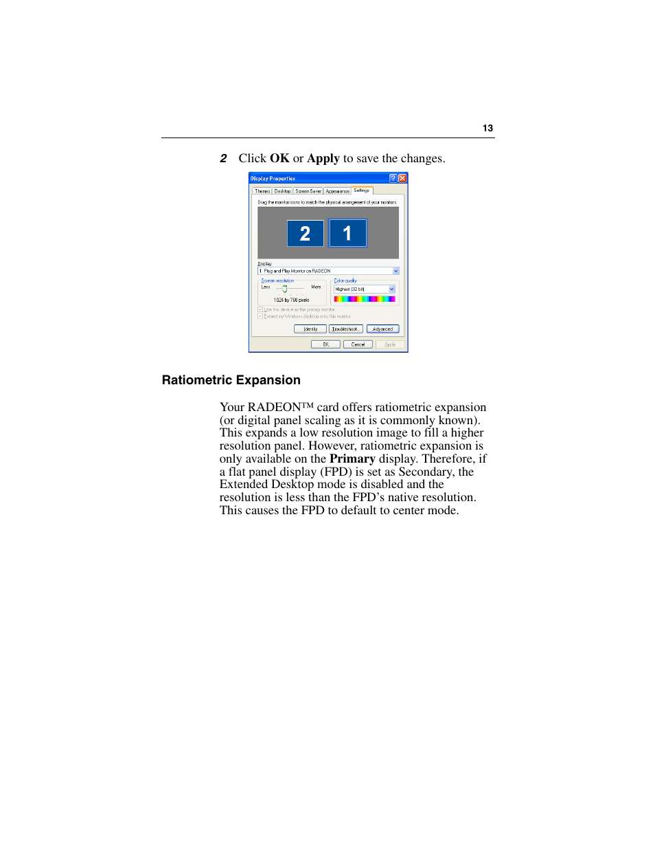Ratiometric expansion | ATI Technologies RADEON 7000 User Manual | Page 17 / 38