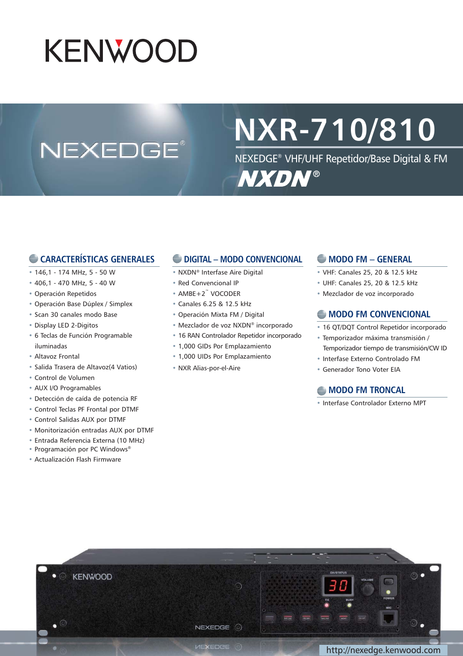 Kenwood NXR-710E User Manual | 2 pages