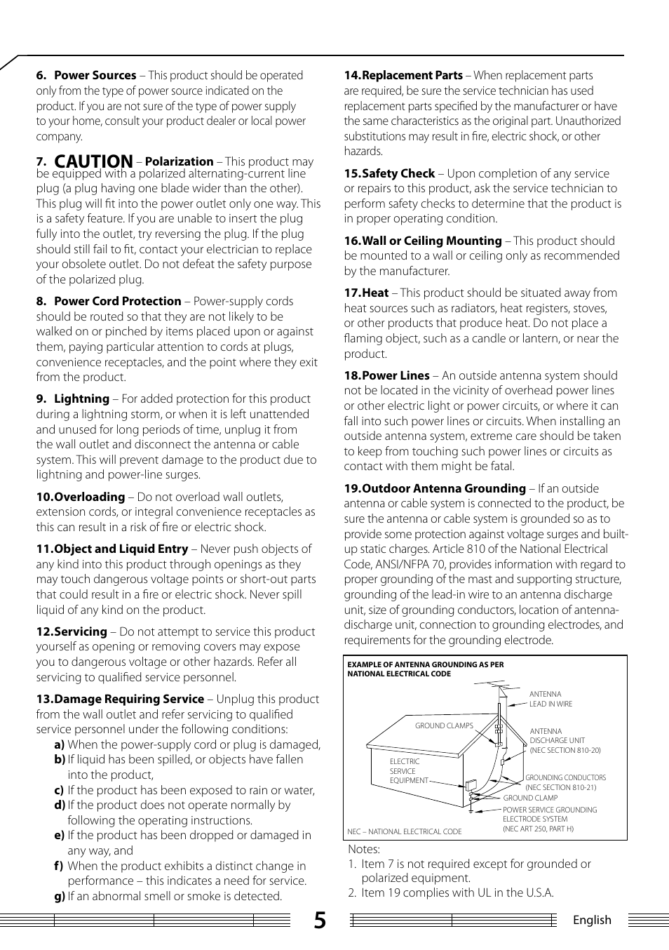 Caution | Kenwood K-323-BK User Manual | Page 5 / 50