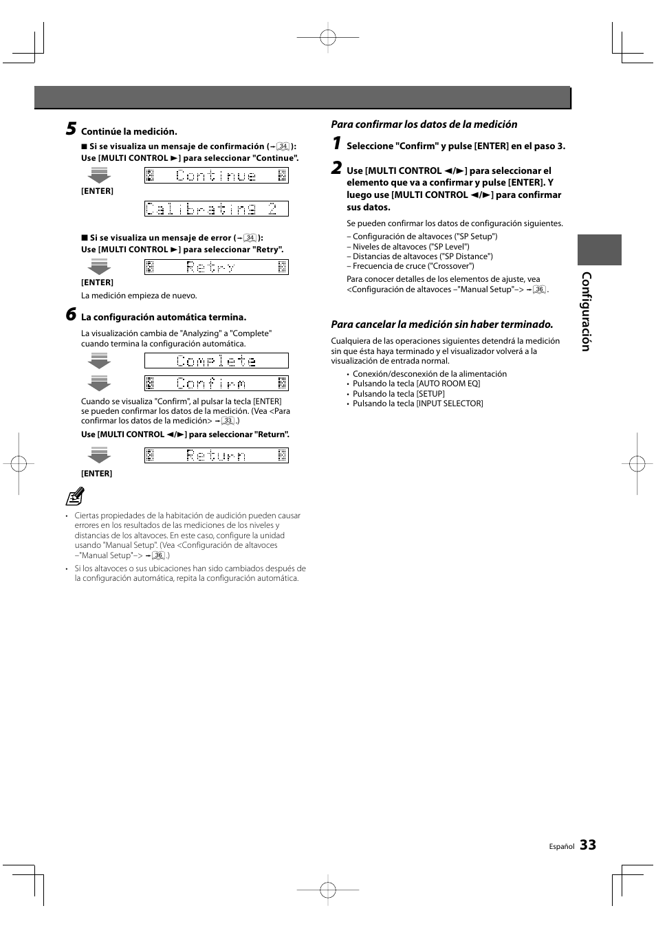 Co nf iguración | Kenwood KRF-V8300D-S User Manual | Page 33 / 72