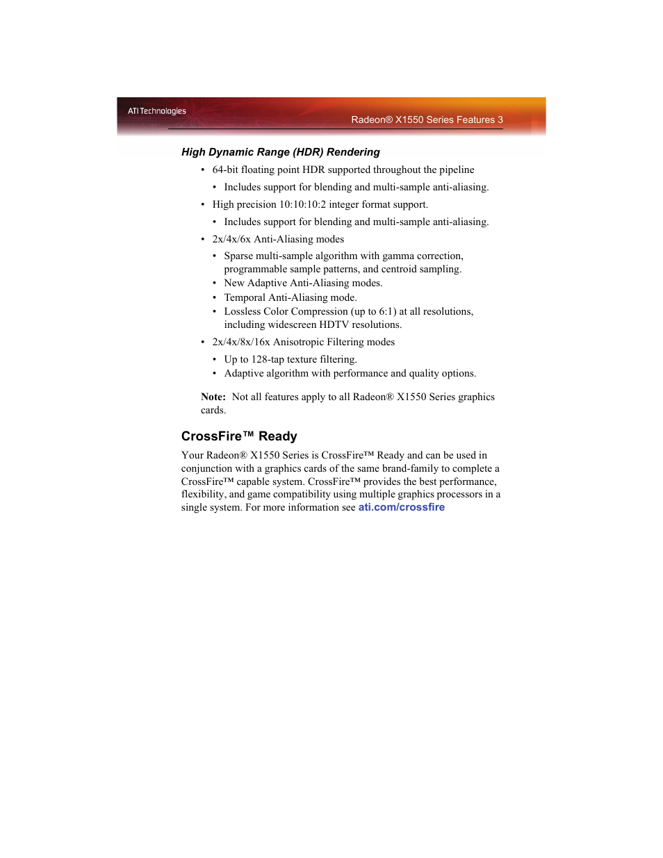 ATI Technologies RADEON X1550 SERIES User Manual | Page 11 / 148