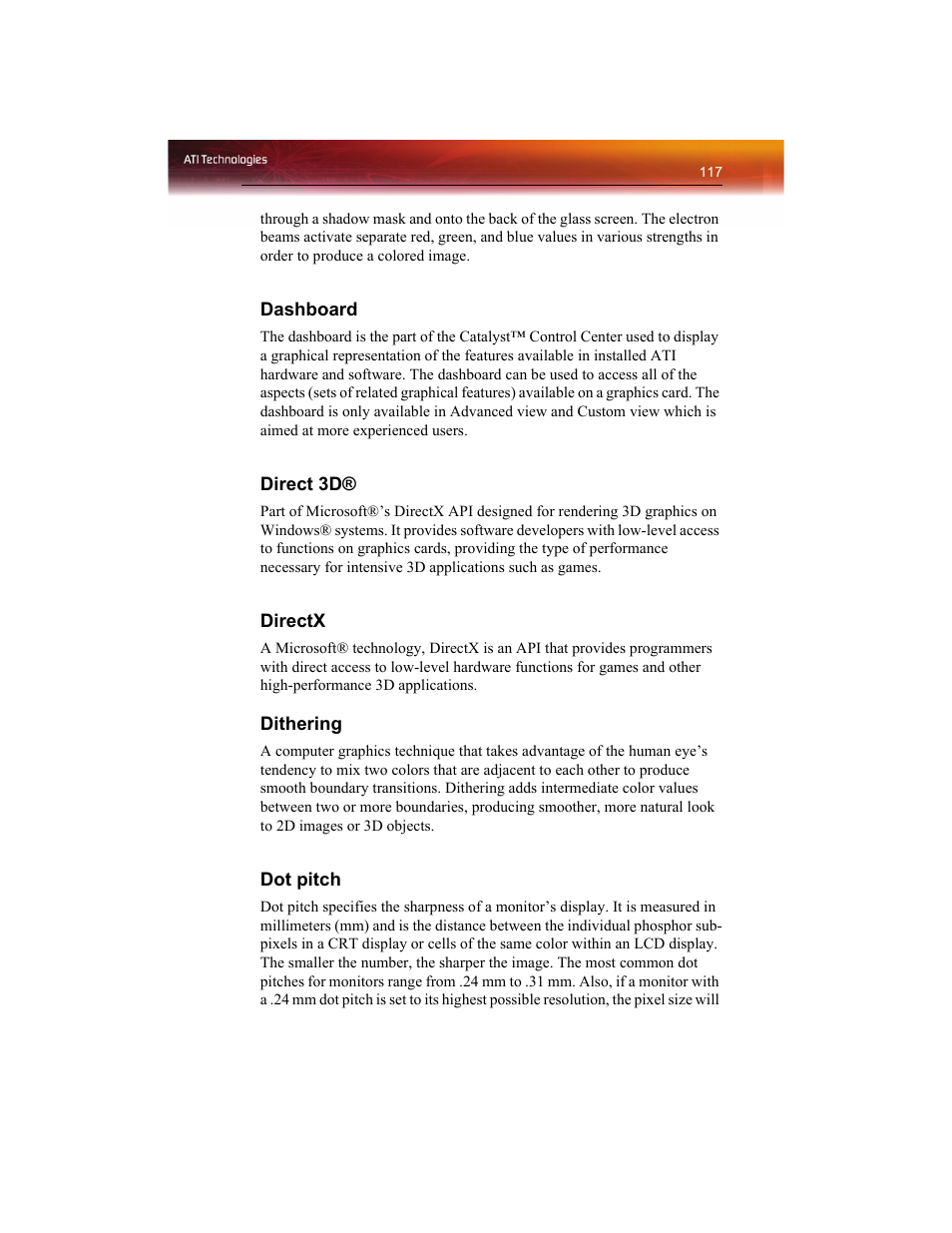 ATI Technologies RADEON X1550 SERIES User Manual | Page 125 / 148