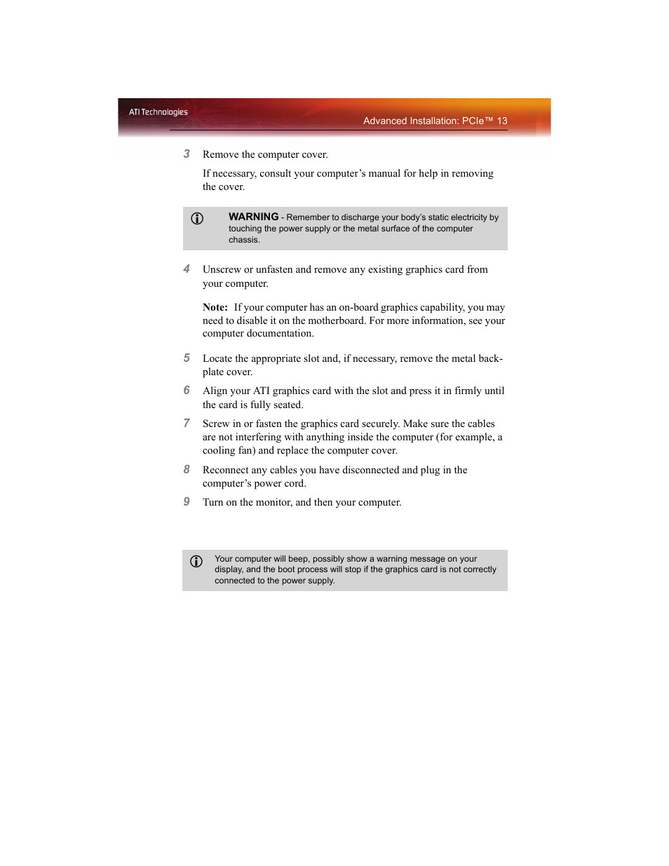 ATI Technologies RADEON X1550 SERIES User Manual | Page 21 / 148