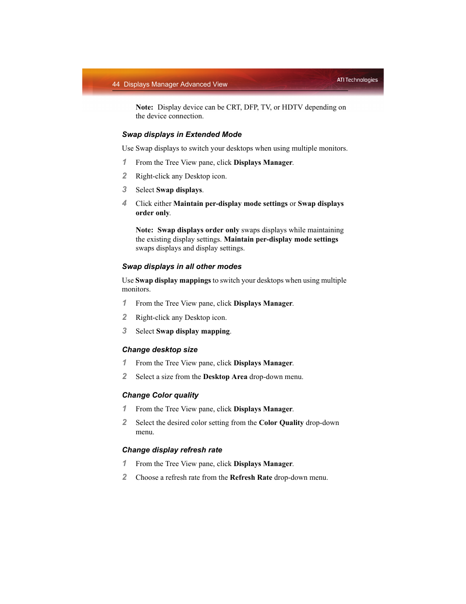 ATI Technologies RADEON X1550 SERIES User Manual | Page 52 / 148
