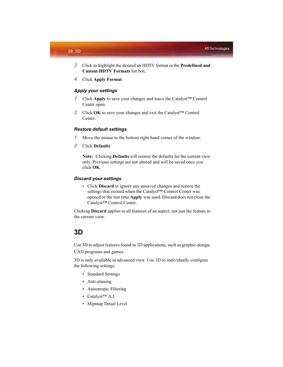 ATI Technologies RADEON X1550 SERIES User Manual | Page 66 / 148