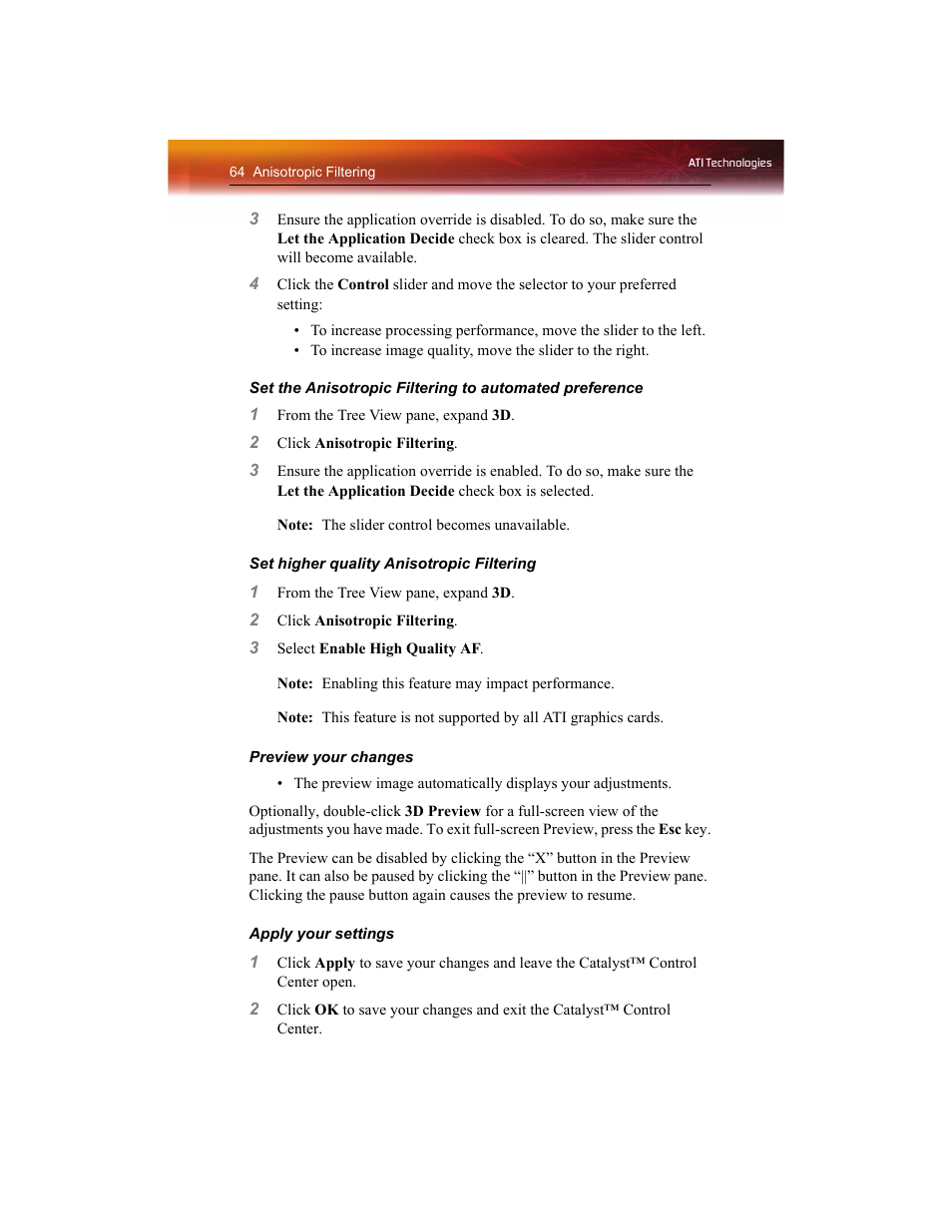 ATI Technologies RADEON X1550 SERIES User Manual | Page 72 / 148