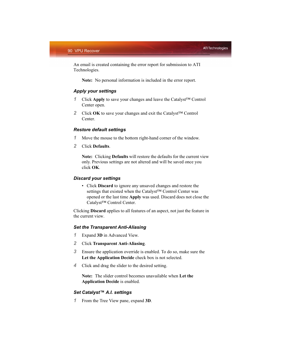 ATI Technologies RADEON X1550 SERIES User Manual | Page 98 / 148