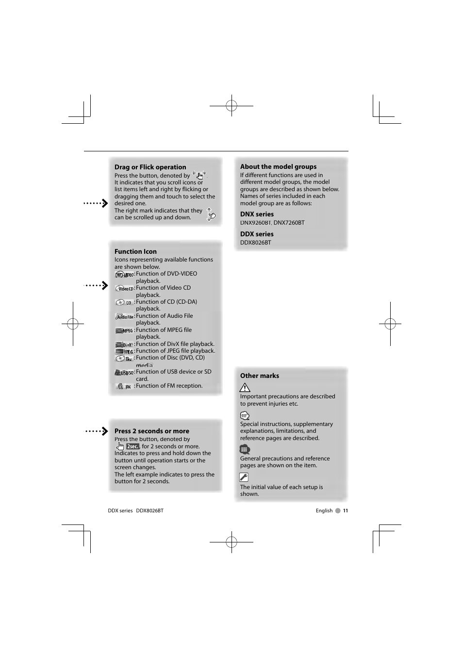 Kenwood DDX8026BT User Manual | Page 11 / 116