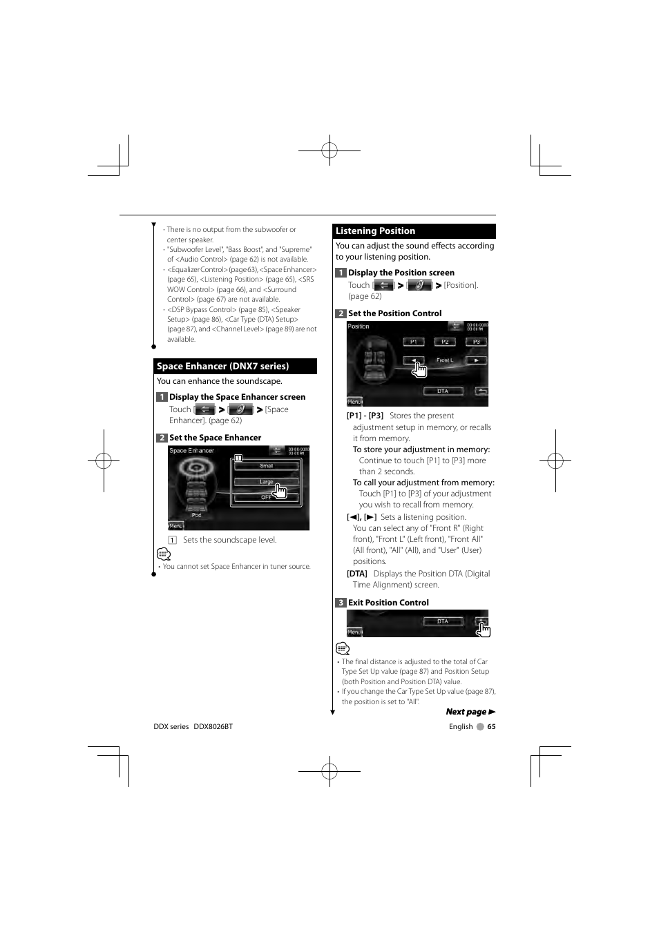 Kenwood DDX8026BT User Manual | Page 65 / 116