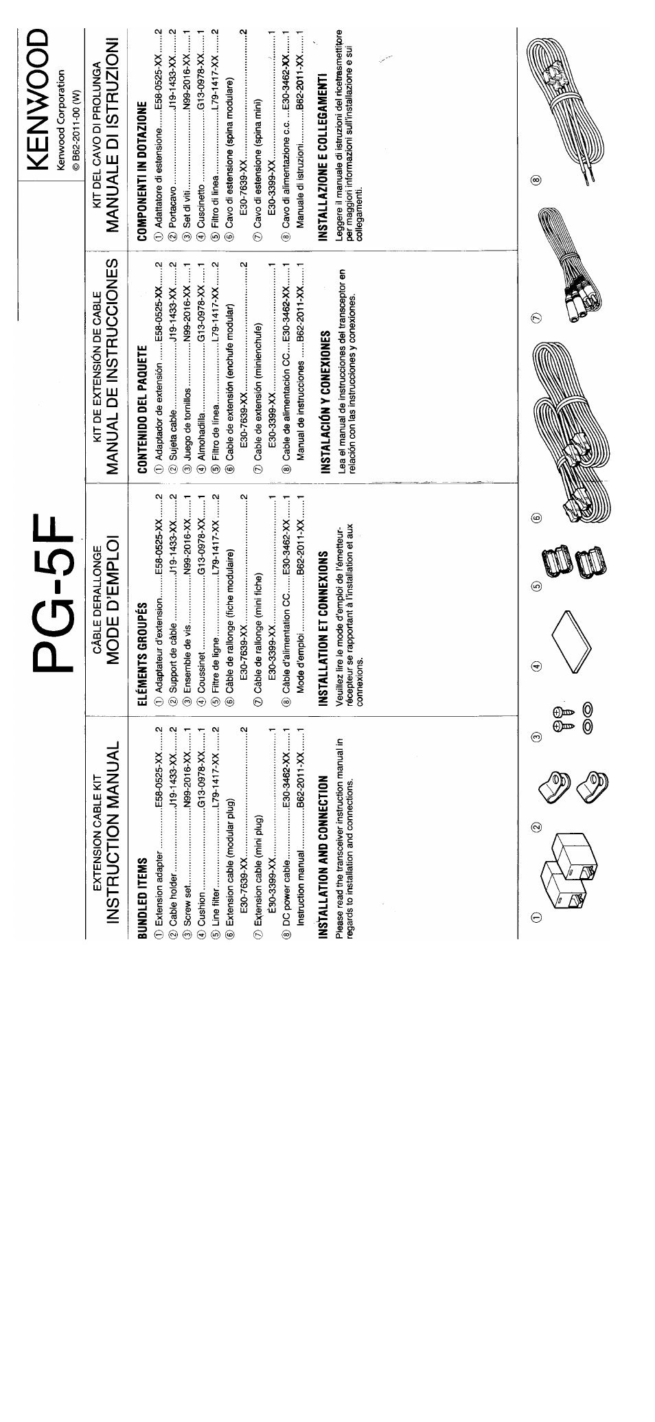 Kenwood PG-5F User Manual | 1 page