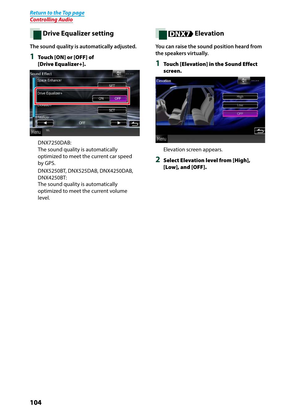 P.104) | Kenwood DNX7250DAB User Manual | Page 105 / 131