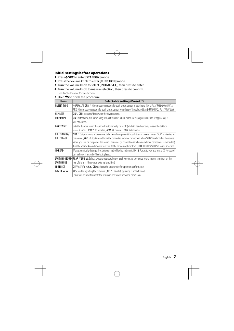 Kenwood KDC-BT41U User Manual | Page 7 / 40