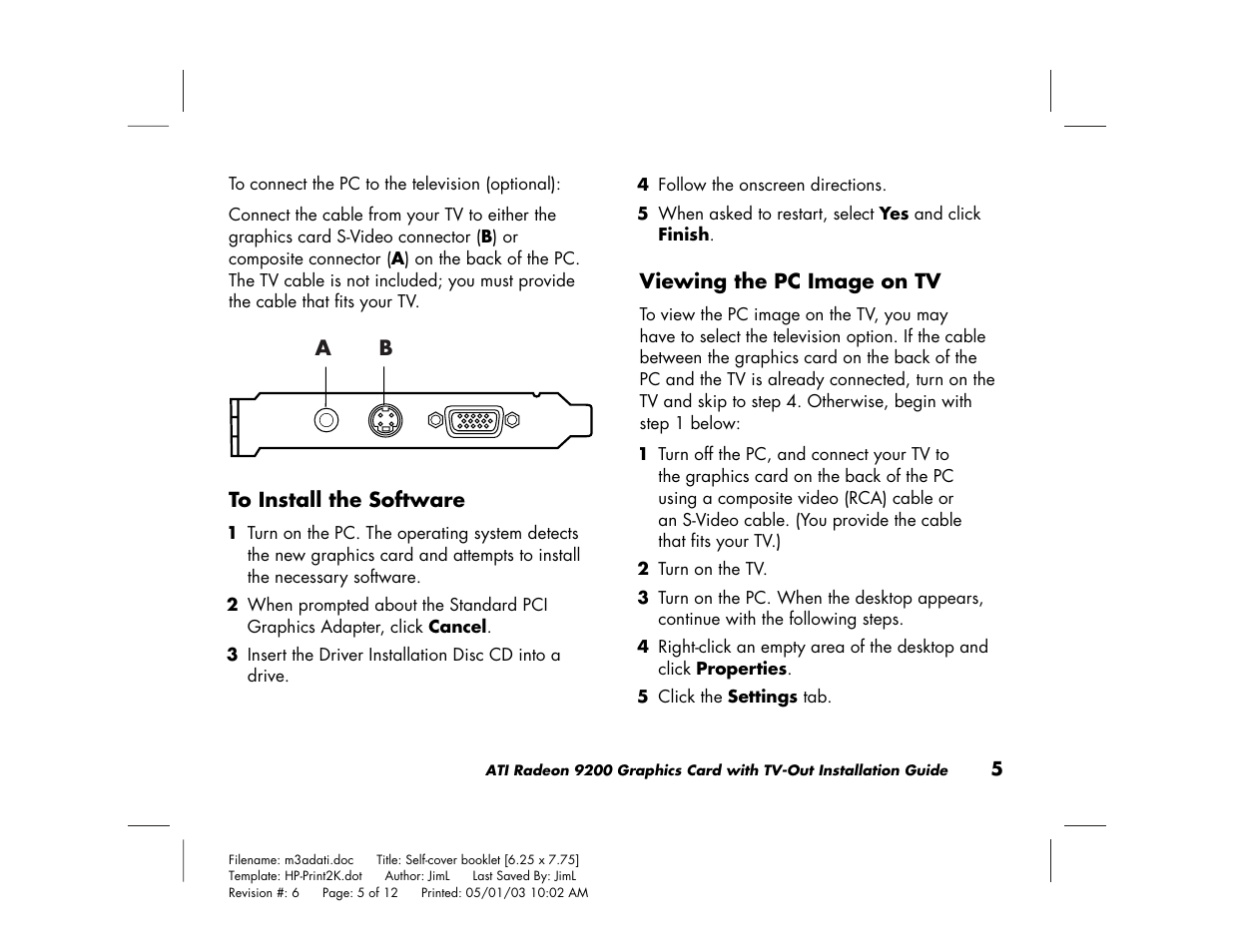 ATI Technologies 9200 User Manual | Page 9 / 12