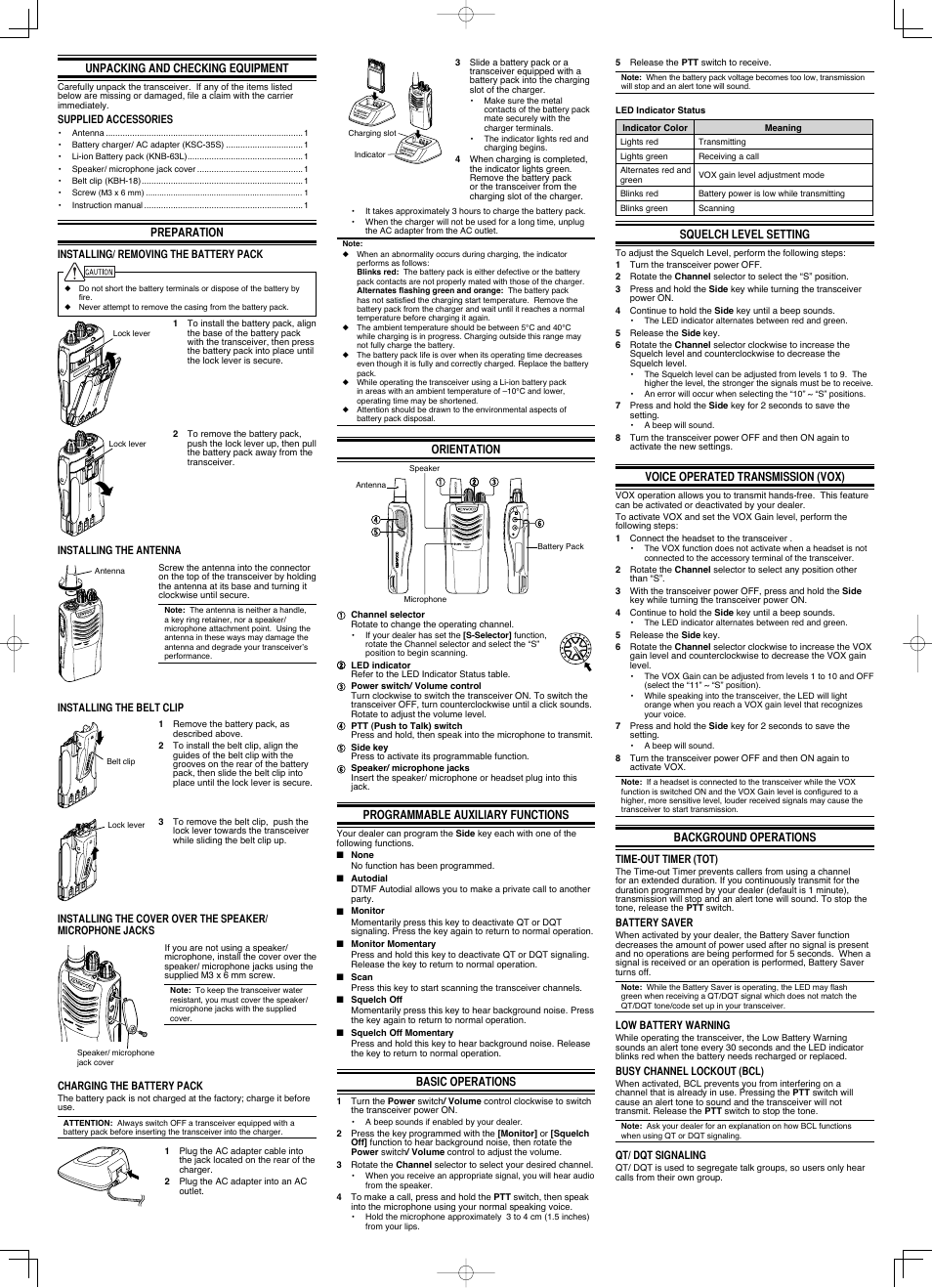Kenwood TK-3000E User Manual | Page 2 / 2