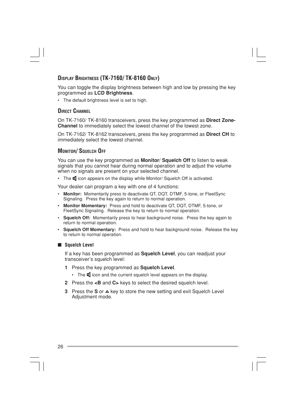 Kenwood TK-7160E - Discontinued User Manual | Page 32 / 35