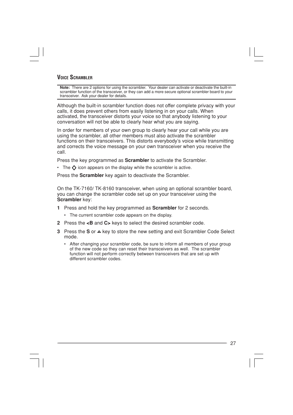 Kenwood TK-7160E - Discontinued User Manual | Page 33 / 35