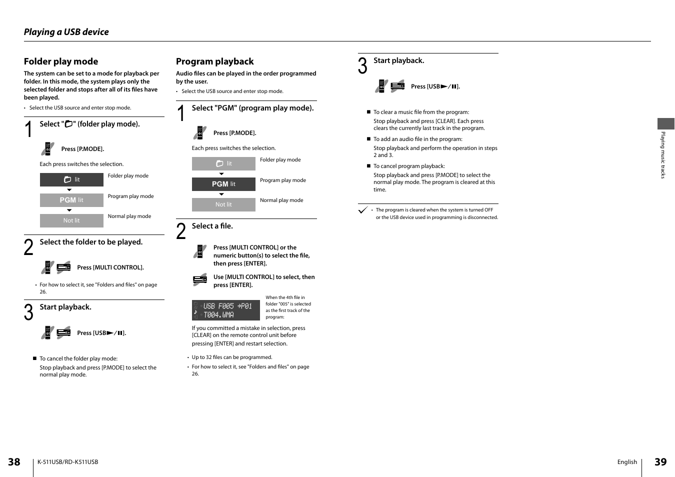 Kenwood K-511USB-B User Manual | Page 20 / 59