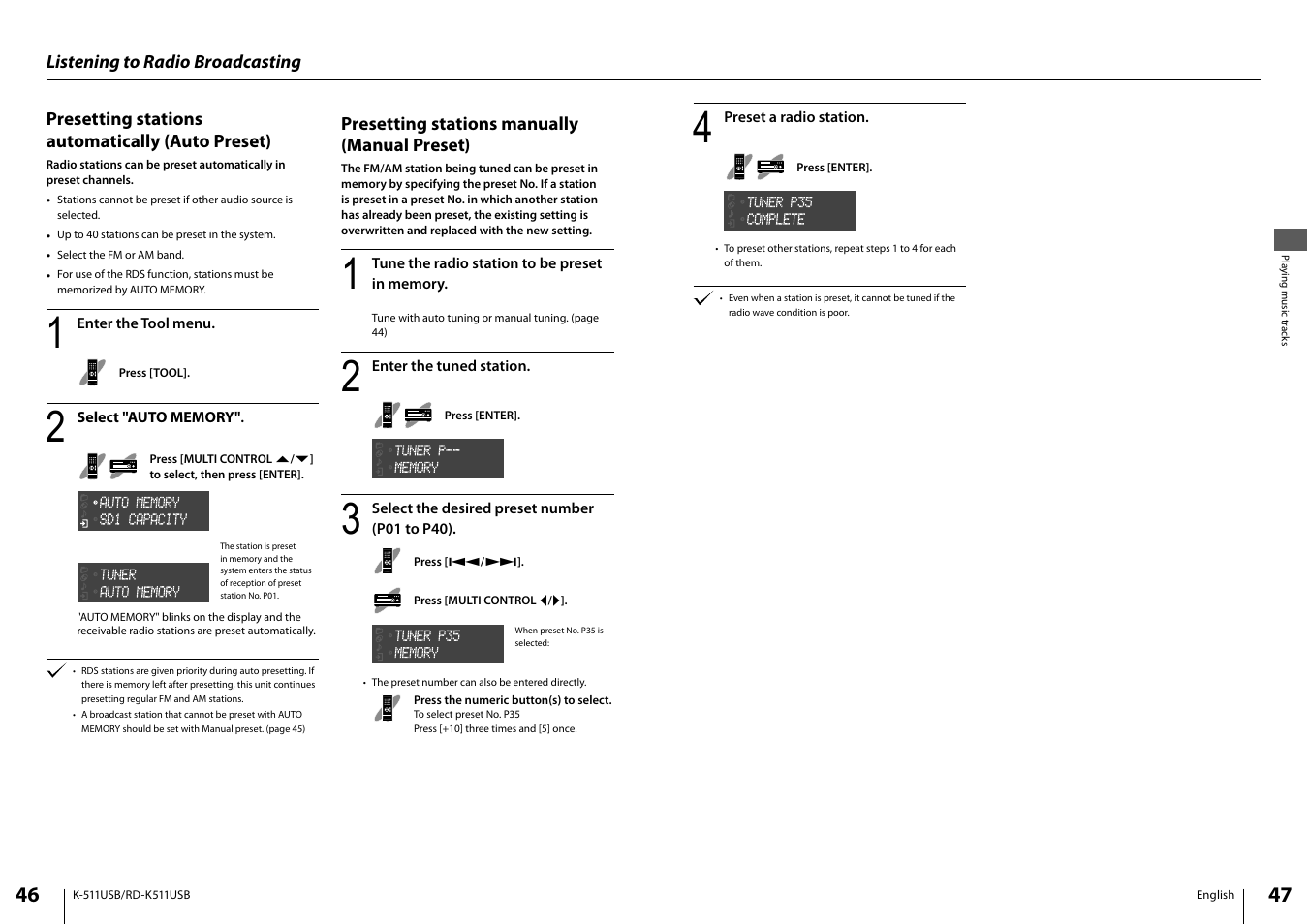 Kenwood K-511USB-B User Manual | Page 24 / 59
