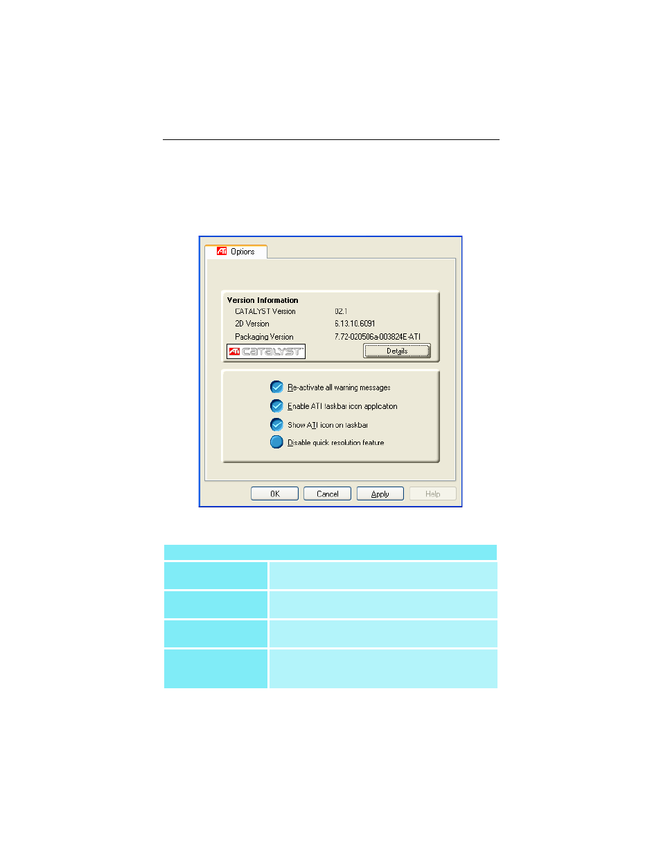 Ati options tab | ATI Technologies RADEON 9000 User Manual | Page 16 / 34