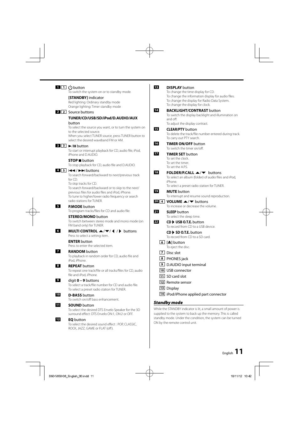 Kenwood CLX-70-W User Manual | Page 11 / 24