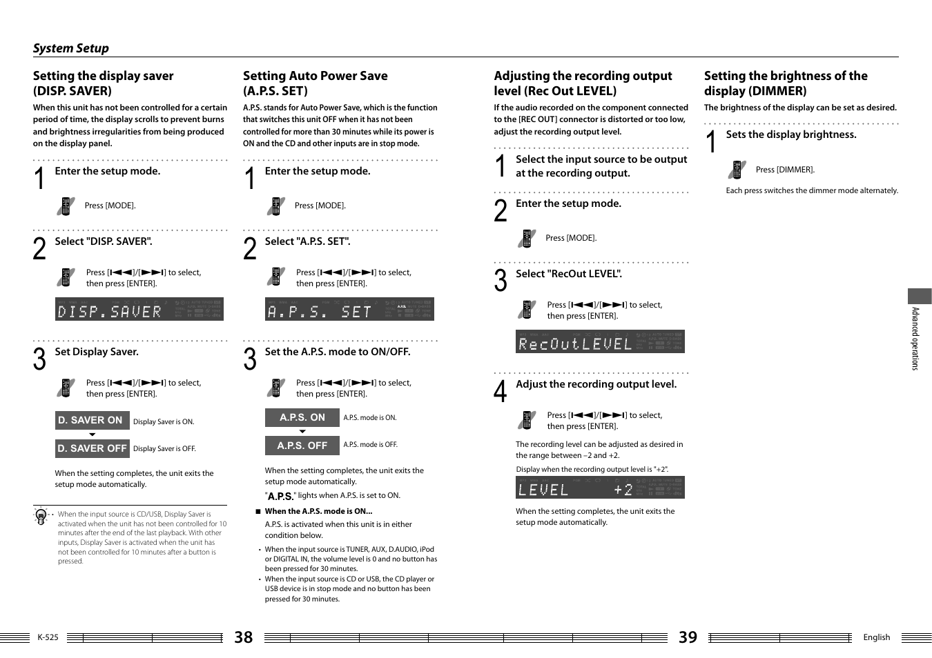 Kenwood K-525-S User Manual | Page 20 / 27