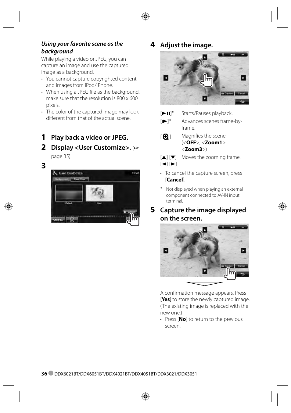 Kenwood DDX3021 User Manual | Page 36 / 80