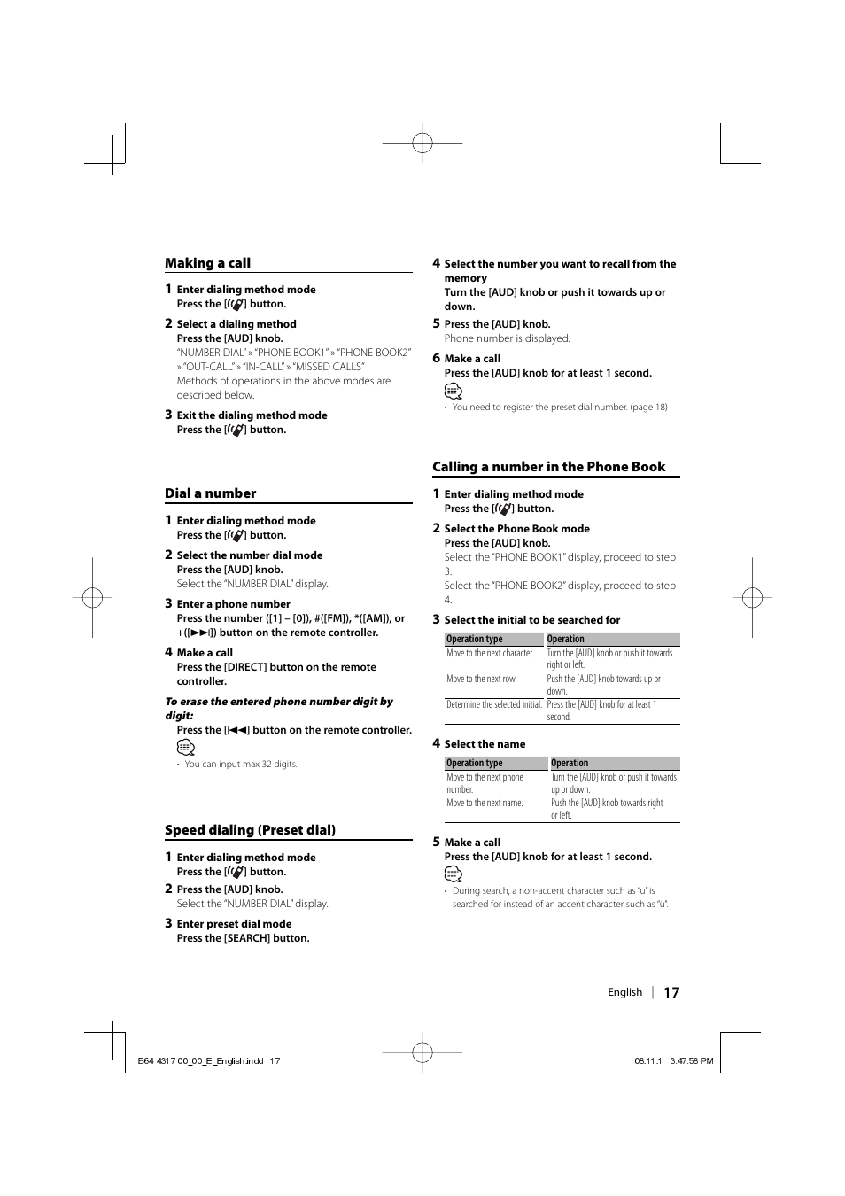 Kenwood KDC-BT6544U User Manual | Page 17 / 48