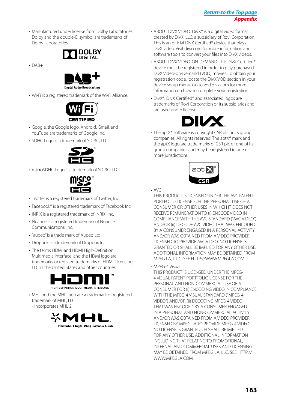 Kenwood DNN9250DAB User Manual | Page 164 / 172