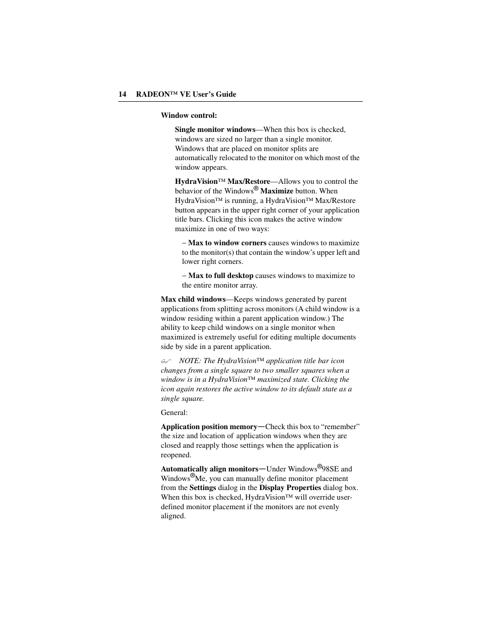 ATI Technologies RADEON 137-40225-20 User Manual | Page 14 / 28