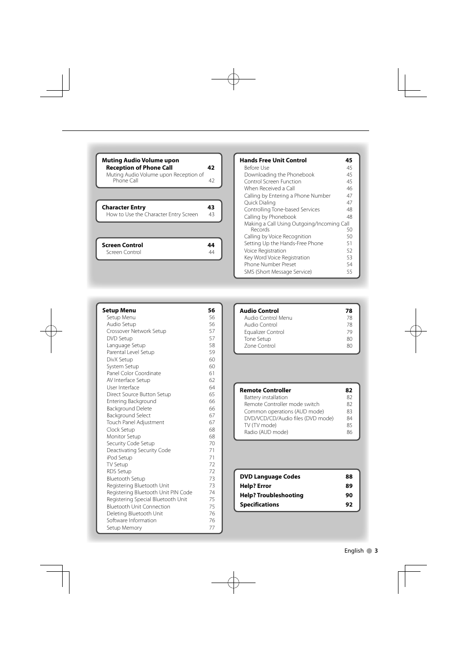 Kenwood DNX5240BT User Manual | Page 3 / 96