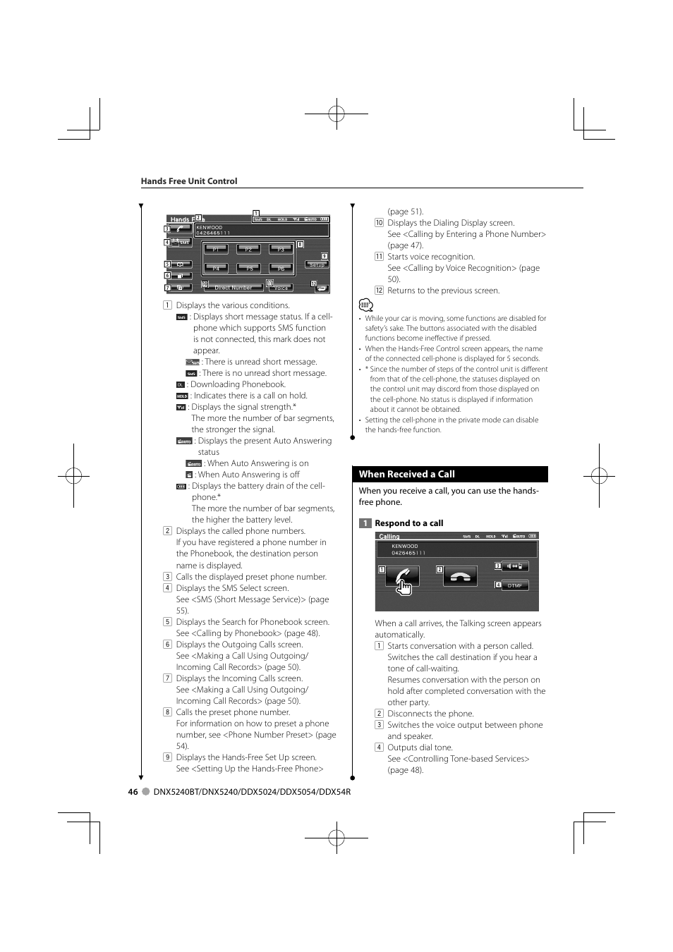 Kenwood DNX5240BT User Manual | Page 46 / 96