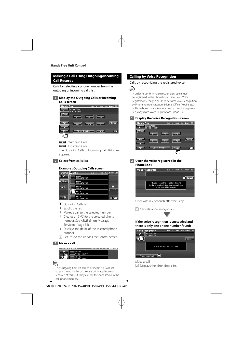 Kenwood DNX5240BT User Manual | Page 50 / 96