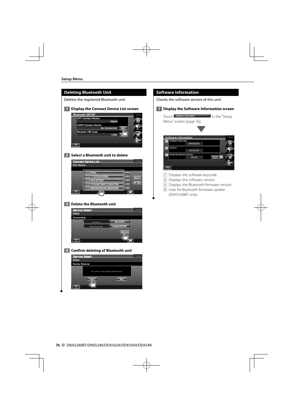 Kenwood DNX5240BT User Manual | Page 76 / 96