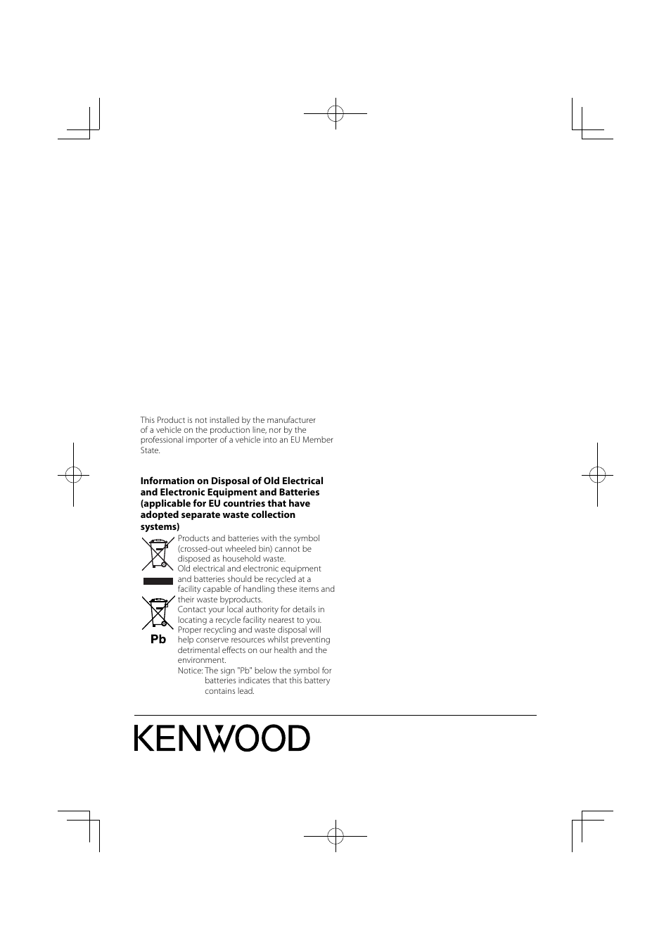 Kenwood DNX5240BT User Manual | Page 96 / 96