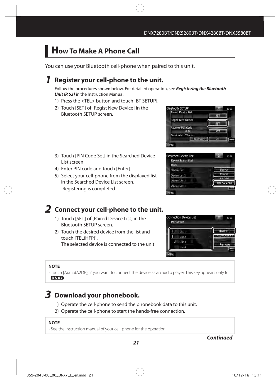 Ow to make a phone call | Kenwood DNX5280BT User Manual | Page 21 / 36