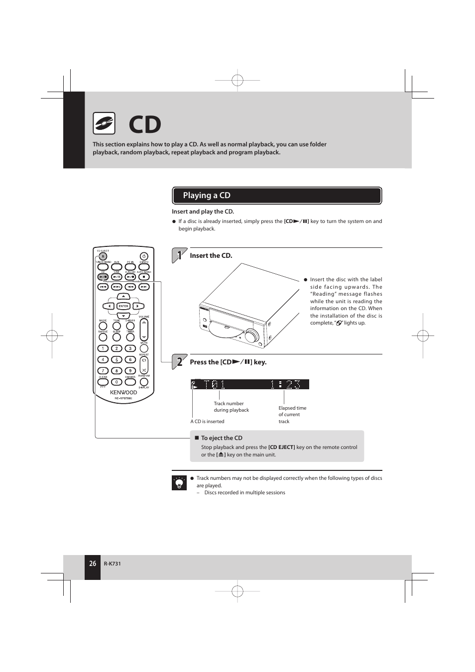 Kenwood K-731-B User Manual | Page 26 / 76