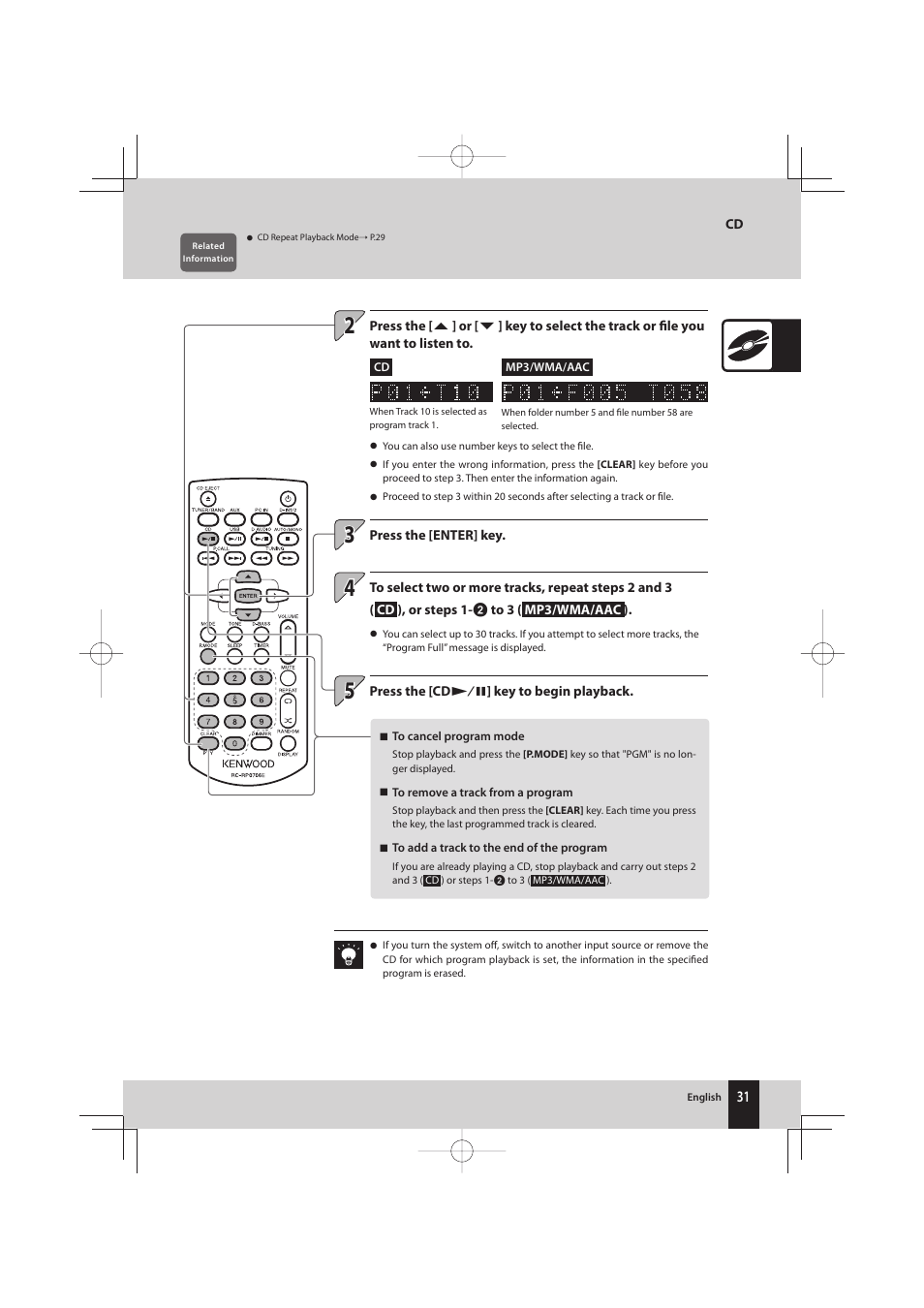 Kenwood K-731-B User Manual | Page 31 / 76