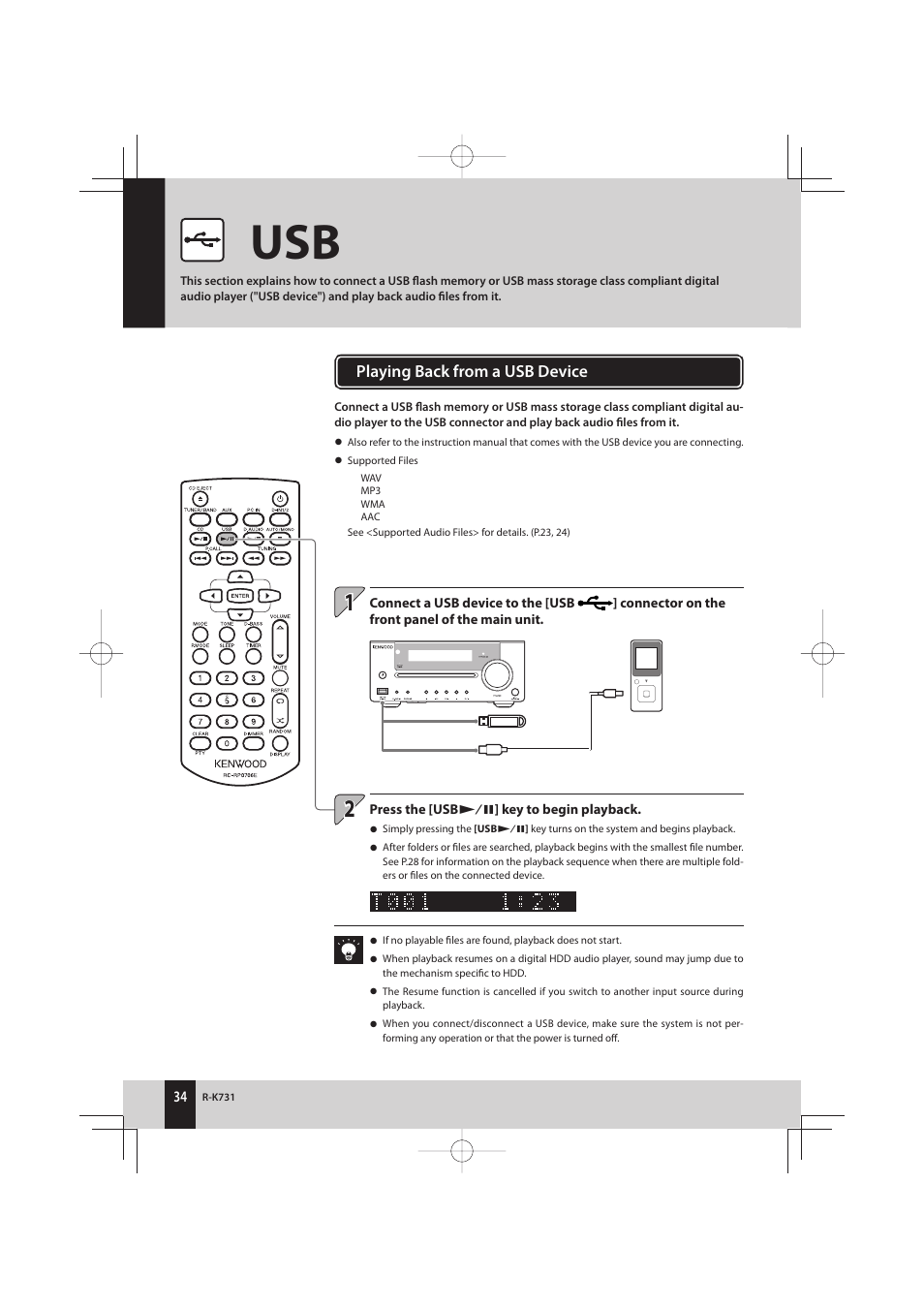 Kenwood K-731-B User Manual | Page 34 / 76