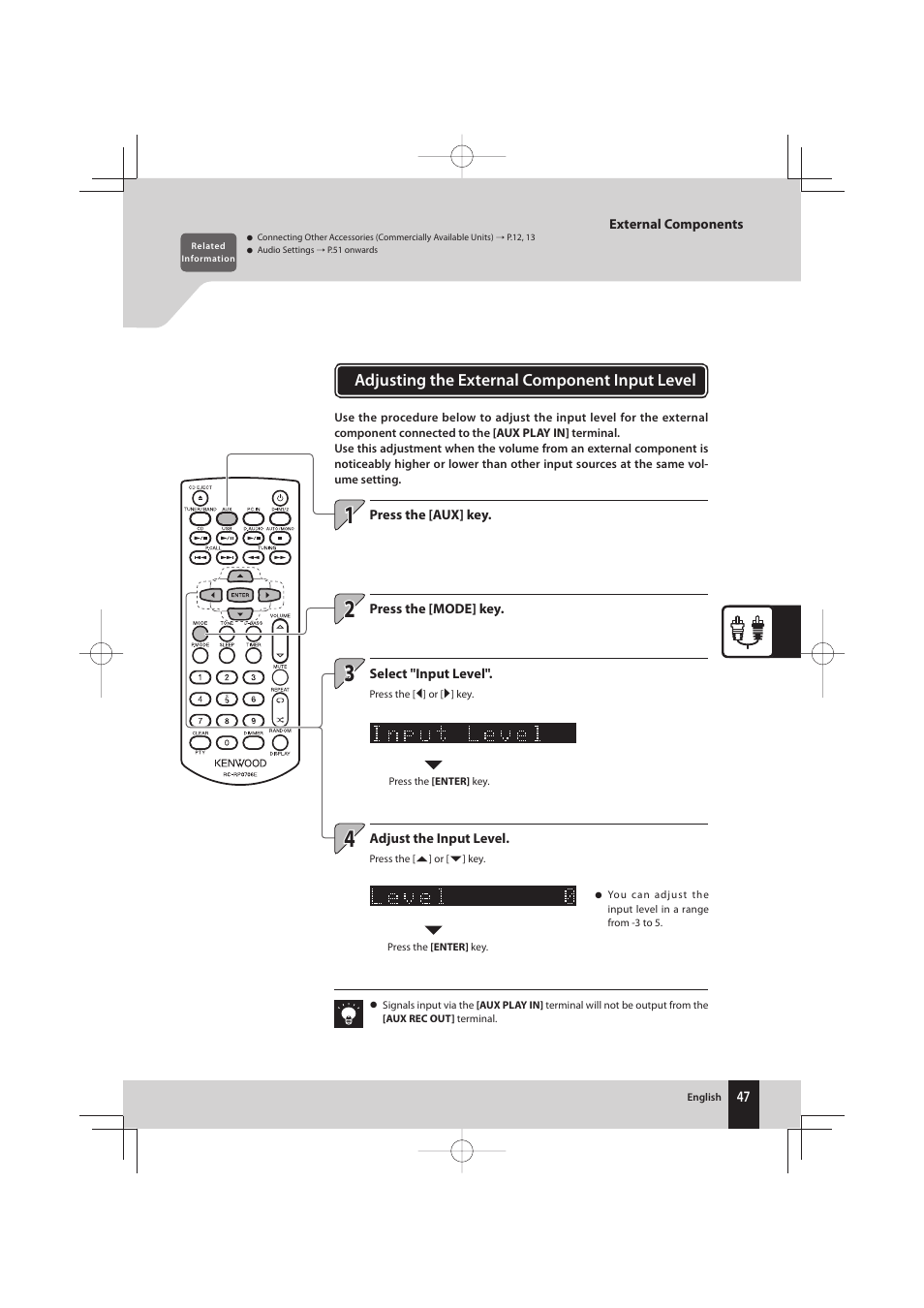 Kenwood K-731-B User Manual | Page 47 / 76