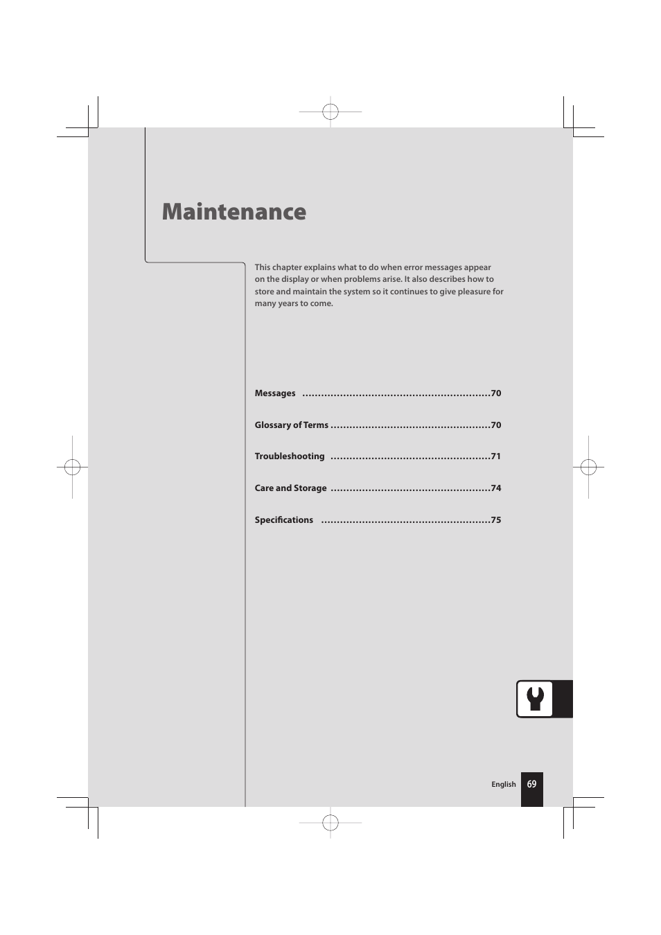 Maintenance | Kenwood K-731-B User Manual | Page 69 / 76