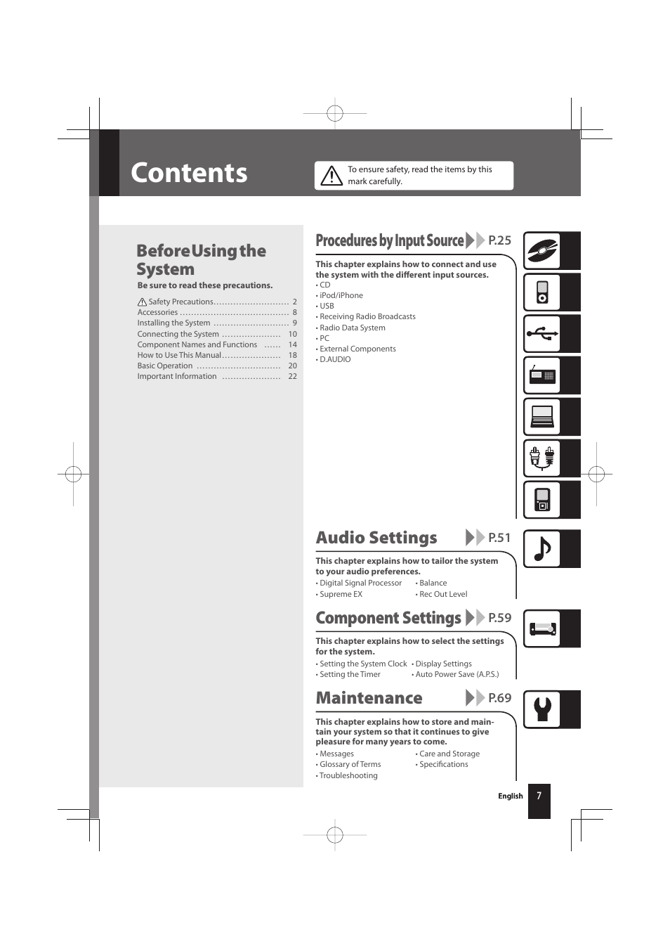 Kenwood K-731-B User Manual | Page 7 / 76