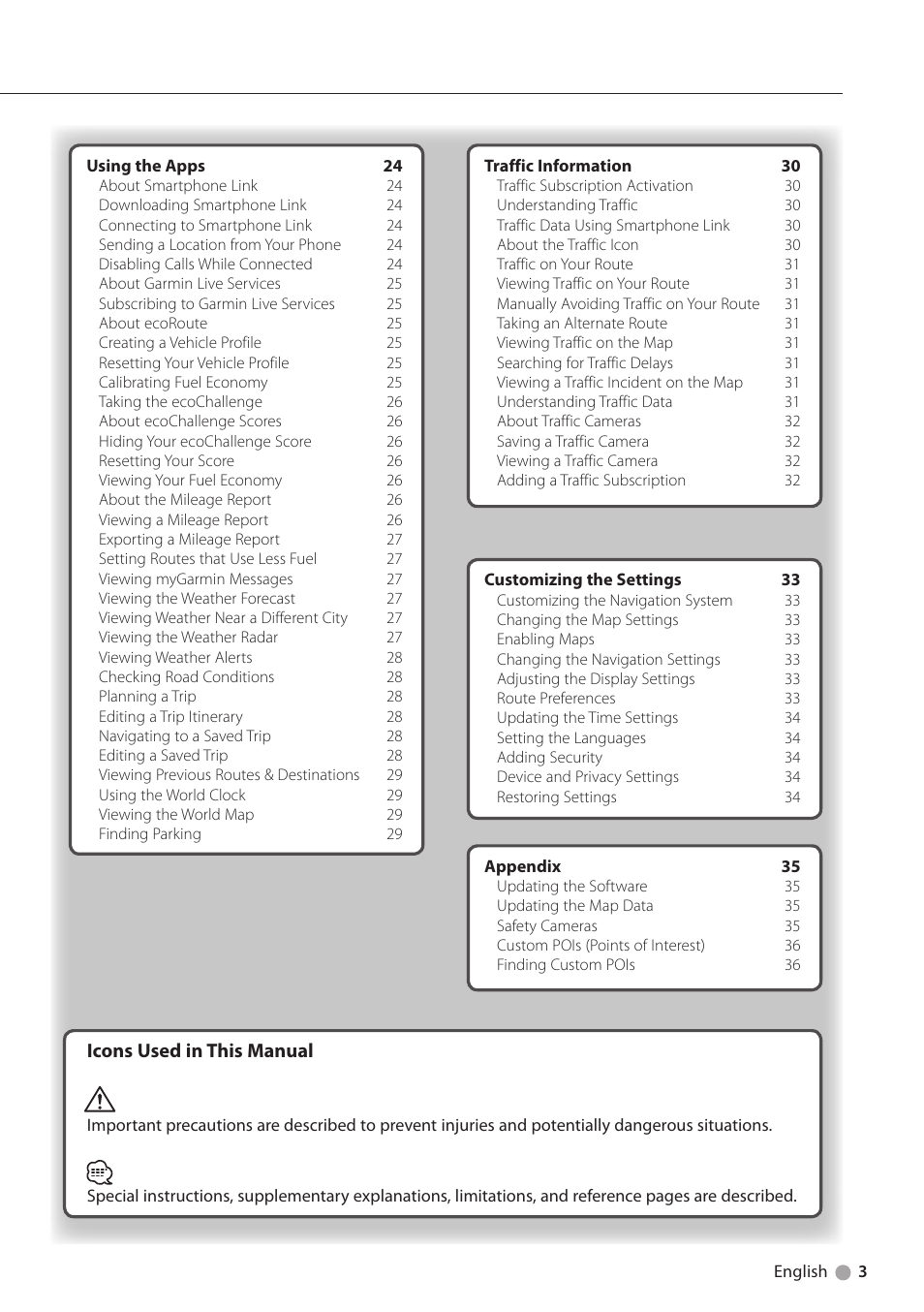 Kenwood DNX4230BT User Manual | Page 3 / 38