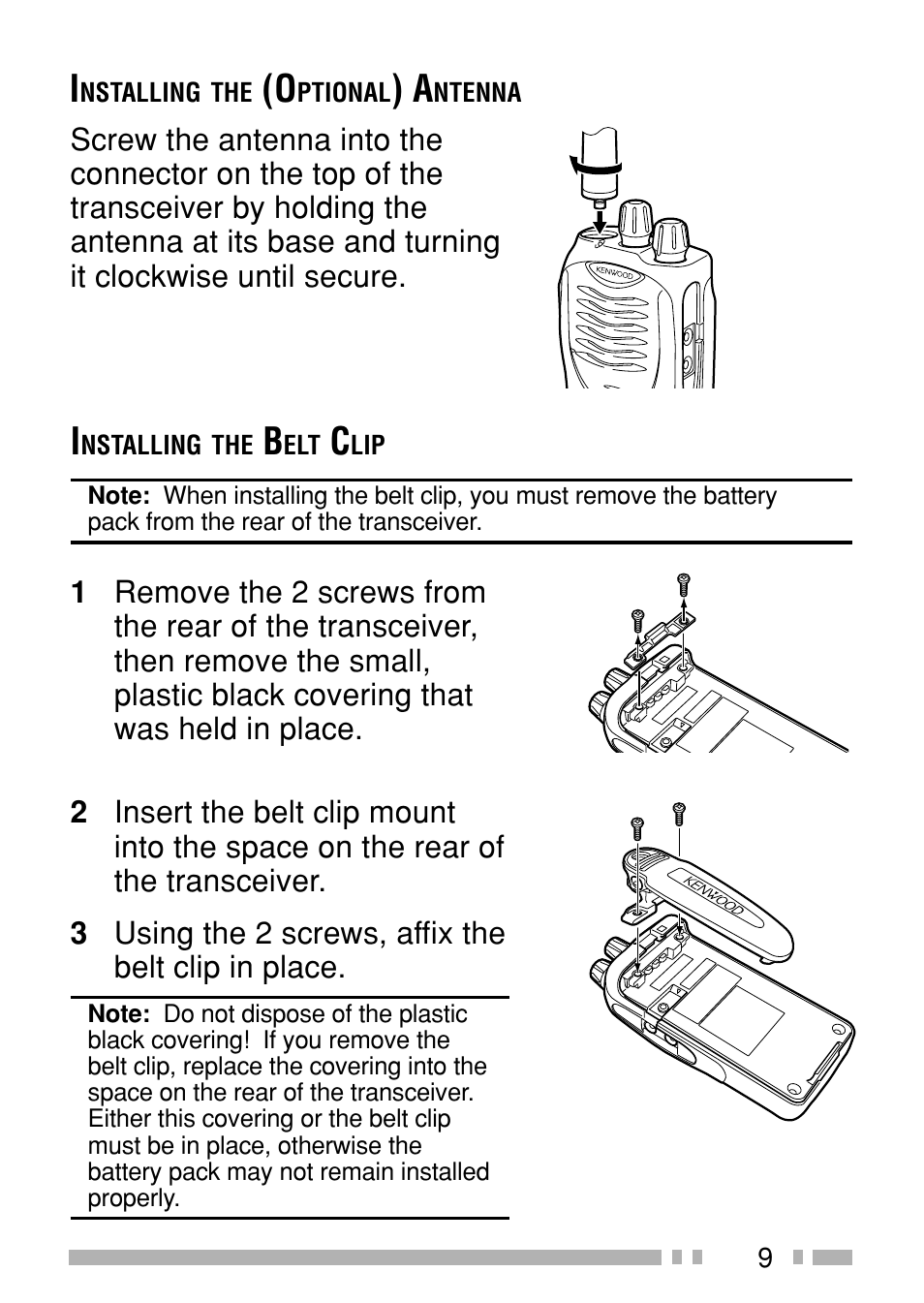 Kenwood TK-3160E3 - Discontinued User Manual | Page 16 / 36